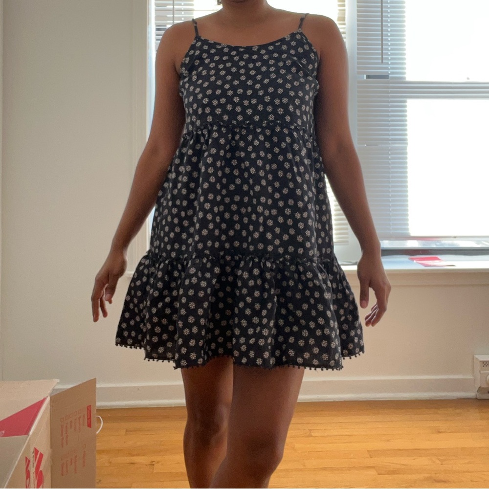 Mango navy Floral mini sundress - Picture 2 of 10